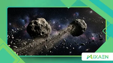 The Mystery of Binary Asteroid Debris Exchange in Deep Space